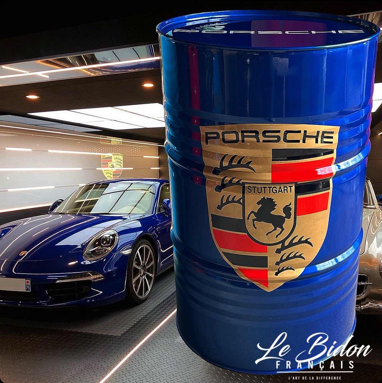 Bidon Porsche Bleu