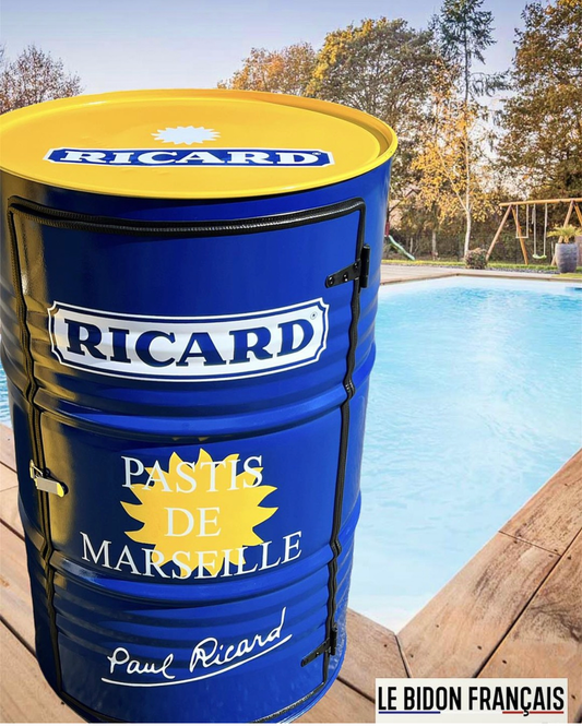 Bidon Ricard Bleu Personnalisé 220 Litres